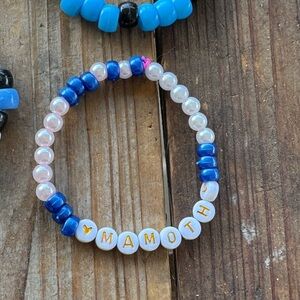 Utah mammoths bracelets for our hockey team starting in Utah.Tusky is the mascot